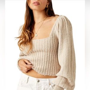 Free People crop sweater